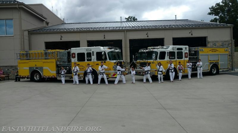 A karate demonstration was held at Station 5 to benefit the fire company from Maybroda's Iron Circle Martial Arts with Chief Instructor Julie Skymba.